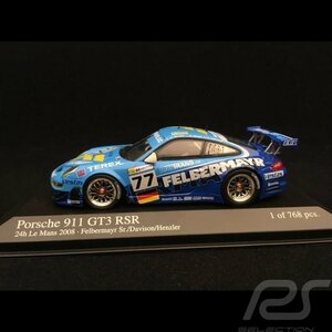 MINICAPMS/ミニチャンプス 1/43 Porshe 911 GT3 RSR Felbermayr sr/Davison/Henzler 24h LeMans 2008