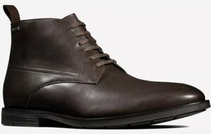 CLARKS 25cm ゴアテックス GTX チャッカ ブーツ ビジネス ブラウン スニーカー レースアップ レザー ローファー スーツ スリッポン XX357