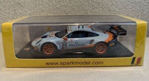 ◆未展示 & 未開封品! 2019年スパ24時間レース優勝！ベルギーSpark model特注！1/43 Porsche 911 GT3R GPX Racing #20 Gulf / ガルフカラー