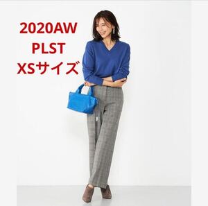 ほぼ新品＊大草直子さん着 PLST ＊美脚 ウォームリザーブワイドパンツA1 チェックパンツ