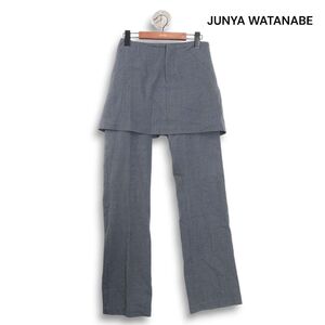 AD1996★ JUNYA WATANABE ジュンヤワタナベ コムデギャルソン レイヤード風 デザイン スカート パンツ Sz.M レディース　K5B00021_1#Q