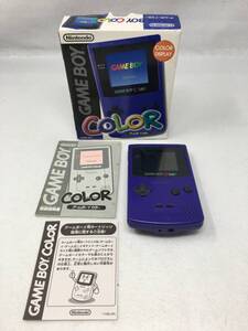 OY-260 動作品 任天堂 Nintendo ゲームボーイカラー本体 CGB-001 パープル GB 箱説付き