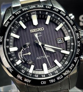 超美品 セイコー SEIKO アストロン ASTRON メンズ GPS ソーラー 腕時計 セラミック GPS衛星電波 文字盤 8Xシリーズ SBXB161 8X22