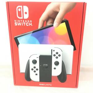 ■未使用Switch本体【NintendoSwitch 有機ELモデル】ホワイト　送料無料/１円～/ニンテンドースイッチ（N02）