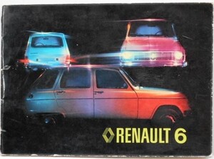 RENAULT 6 L/LT OWNERS MANUAL