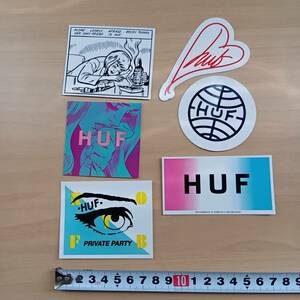 HUF（ハフ）ステッカー６枚セット★レアもの★送料無料★絶版品★