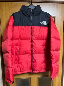 THE NORTH FACE ノースフェイス ヌプシ ダウンジャケットND91631 レッド　Lサイズ