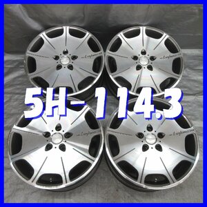 □送料無料 A2■ Lxryhanes LH-888 ■ 18×7.5J+42 ■ 5H PCD114.3 ■ ハブφ73 ◇ ４本 ◇ M14可 1ピース/ディッシュ ガンメタ/ポリッシュ