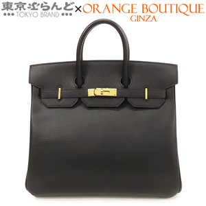 101745262 エルメス HERMES オータクロア 32 □A刻印 黒 ブラック ゴールド金具 アルデンヌ ハンドバッグ レディース