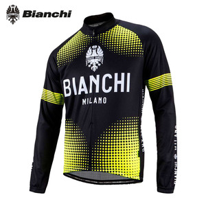 【新品訳アリ】BIANCHI MILANO Fundres ビアンキ ミラノ 長袖ジャージ ブラックイエロー Lサイズ