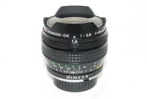 ★実用良品★MINOLTA ミノルタ MC FISH-EYE ROKKOR-OK 16mm F2.8 魚眼レンズ♪