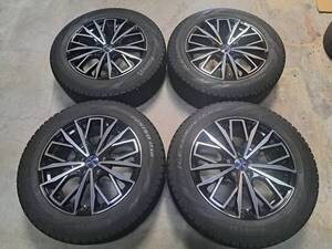 【超バリ溝/美品/2019年製】レアマイスター LF FIRST　18×7.5J +35 5H114.3 ピレリ ICE ASIMMETRICO　225/60R18 レクサスNX ハリアー RAV4