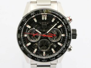 【 タグホイヤー TAG HEUER 】CBG2010 カレラ クロノグラフ スケルトン文字盤 SS 裏スケ 自動巻 メンズ 保 新着 76021-1