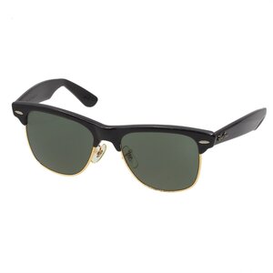 ★H2976 美品 レイバン WAYFARER MAX サングラス ブラック ゴールド金具 Ray-Ban メンズ レディース★