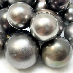 ［南洋黒蝶真珠21点おまとめ］u 重量約50.1g/250.5ct 約9.5-14.5mm珠 pearl パール ルース 裸石 宝石 ジュエリー jewelry 