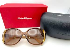 美品 Salvatore Ferragamo フェラガモ SF842SA 210 58□16 140 サングラス メガネ 60-N147764-23-63