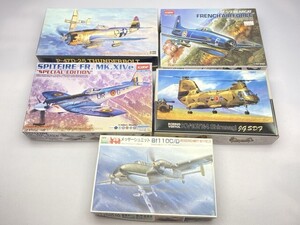 フジミ 1/48 Bf110C KV-107 しらさぎ アカデミー XVle F8F-1/2 他 戦闘機 プラモデル まとめて [48-230]