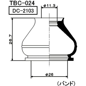 ミヤコ製　タイロッドエンドブーツ　Ｃ－ＨＲ（ＮＧＸ１０－５０．ＺＹＸ１０－１１）