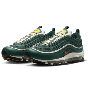 ☆NIKE AIR MAX 97 SE CAMPUS PACK 濃緑/淡白/明赤/黄 26.5cm ナイキ エア マックス 97 SE キャンプパック FD0344-397