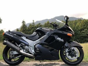 kawasaki ZZR1100-2型D型 ZXT10D-051**予備検査付き　極太カーボンマフラーJMCA２本出し　プラグ新品　キャブ清掃済み　始動フケあがり好調