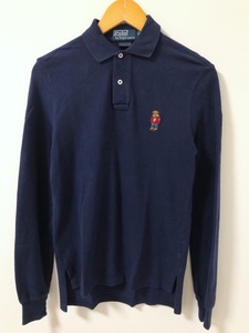 Polo by Ralph Lauren（ポロバイラルフローレン）ポロベア　ワンポイント刺繍　長袖　ポロシャツ【E4135-007】