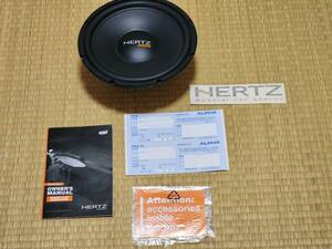 HERTZ ES F25.5 ウーファー ENERGY 900W 300W RMS Single 4ohm 25cm（検索ROCKFORD JBLKICKER KENWOOD ALPINE CARROZERIA HELIX)