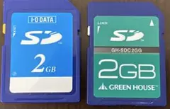 I-O DATA & GREEN HOUSE 2GB SDカード