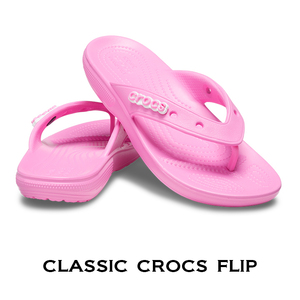 23cm クロックス Classic Crocs Flip クラシック フリップ タフィーピンク M5W7 新品