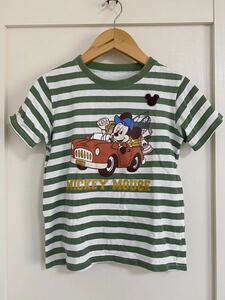 ベルメゾン☆ミッキーマウスTシャツ☆グリーン☆140☆ディズニー