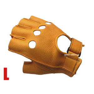 CHURCHILL GLOVE FINGERLESS OT TAN L/チャーチルグローブフィンガーレス茶色ブラウンレザーグローブディアスキンコスプレサバゲー男女兼用