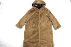 新品同様 22AW 00 モンクレール MONCLER リバーシブル ファー ロング ダウンコート ００ レディース ダウンジャケット　IU1297 正規品