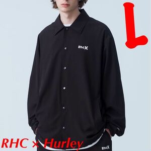 RHC × Hurley Phantom Coach Jacket【L】RHC × ハーレー ファントムコーチジャケット【ブラック】ロンハーマン RHC別注 コラボ【新品】