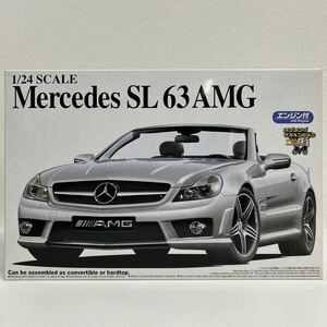 未組立 アオシマ 1/24 Mercedes Benz SL63 AMG メルセデスベンツ SLクラス R230 後期型 プラモデル ミニカー モデルカー