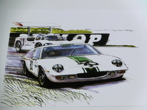 bowイラスト-278 / Lotus 47GT //ロータス 47GT/ 検ヨーロッパ//1枚のみ