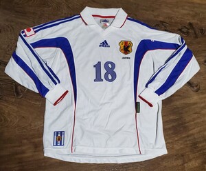 値下交渉 1999-2000年 日本代表 選手支給品 adidas アウェイ 長袖 検) JAPAN MATCH ISSUE SHIRT L/S WORLD YOUTH OLYMPIC オリンピック Y2K