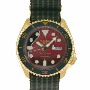 ■ 1円 ～ 中古 限定 美品 参定6.9万■ セイコー SEIKO ■ ファイブスポーツ ブライアン メイ SBSA160 ■ レッド スペシャル QUEEN 機械式