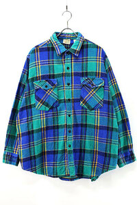 Used 90s-00s FIVE BROTHER Inside Out Fabric Heavy Nel Shirt Size XL 古着