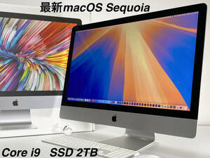 美品 ◆ iMac Retina 5K 27インチ 2019 / AMD Radeon ProVega 48 Intel Core i9 メモリ40GB / SSD2TB / Windows11Pro