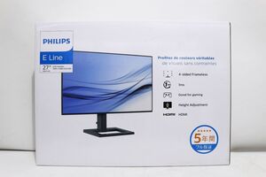 F524H 093 PHILIPS フィリップス 27インチ 液晶ディスプレイ LCDモニター ブラック 272E2FE/11 未開封 未使用