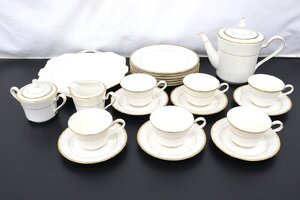 【行董】Noritake Ivory China ノリタケ アイボリーチャイナ ティーカップ ソーサー ティーポット 洋食器 まとめ売り AC209BOI34