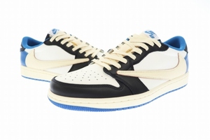 ナイキ NIKE ×FRAGMENT DESIGN フラグメント ×TRAVIS SCOTT トラヴィス スコット CACTUS JACK AIR JORDAN 1 LOW OG SP DM7866-140 26 ☆A