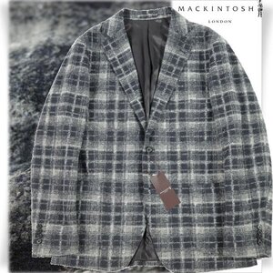 新品1円～★定7.9万 MACKINTOSH LONDON マッキントッシュ ロンドン 秋冬 雑誌掲載 FLEX JERSEY スライバーチェックジャケット 40 L◆4876◆