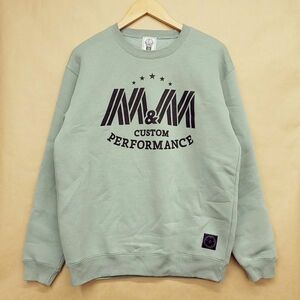 261503【Lサイズ】M&M CUSTOM PERFORMANCE HEAVY SWEAT クルーネック スウェット セージグリーン 22-MSW-005 裏起毛 メンズ