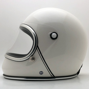 送料無料 Dead Stock 新品 BHVクリアシールド付 ARTHUR FULMER AF50 WHITE 60cm/アーサーフルマー白ビンテージヘルメットbell60sベルスター