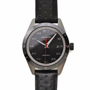 モンブラン MONTBLANC タイムウォーカー デイト オートマティック 116061 自動巻 SS/レザー メンズ 紳士用 男性用 腕時計 中古