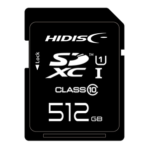 HIDISC 超高速SDXCカード 512GB UHS-I Class10 U3/V30対応 HDSDX512GCL10UIJP3 /l