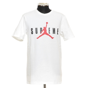 〇401399 Supreme × NIKE シュプリーム ナイキ ○Tシャツ 半袖 クルーネック Jordan Tee 799701-100 サイズS 15AW メンズ ホワイト