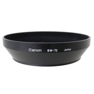 【中古】 CANON キヤノン 純正 BW-72 バヨネット式 広角レンズ用 レンズフード 72φ NewFD20-35mmF3.5L 17mmF4 24mmF1.4L 用 NT ABランク