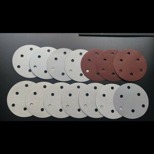 送料無料 ダブルアクションサンダーマジックペーパー用125mm 60 80 120 150 180 240 320 600 800 1000 1200 1500 2000 50枚選べる YKY6