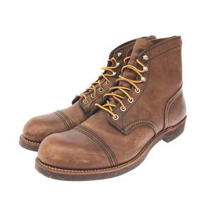 美品◆RED WING レッドウィング アイアンレンジャー ブーツ 29◆8111 ブラウン メンズ 靴 シューズ boots ワークブーツ